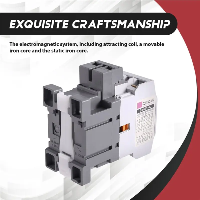 【PARTY DAY】GMC-22 220VAC Electrical Magnetic Contactor Electromagnetic AC Contactor Electrical Equipment
【PARTY DAY】GMC-22 220VAC Electrical Magnetic Contactor Electromagnetic AC Contactor Electrical Equipment