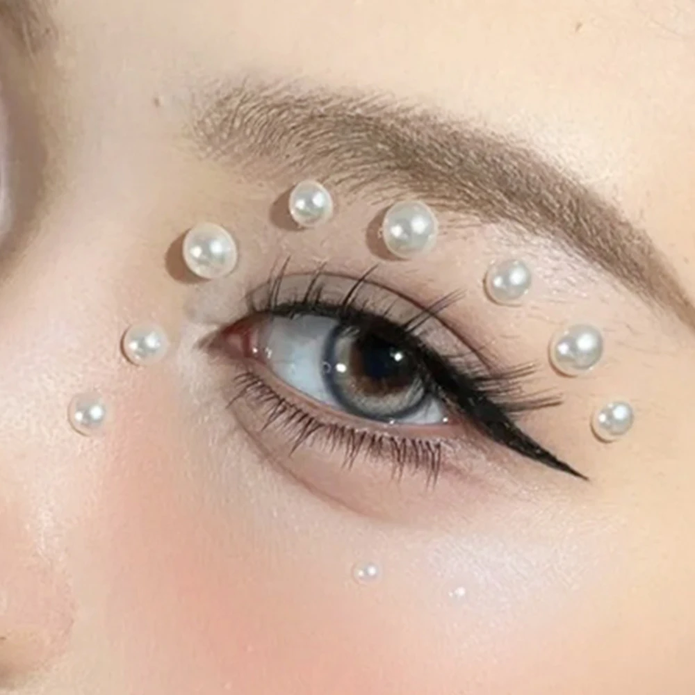 1 Sheet 3D Round Pearls Jewels Stickers for Face/Body/Eye/Eyebrow Multi-size Mini Pearls Self-Adhesive Pearl Decorations Tatoos=
1 Sheet 3D Round Pearls Jewels Stickers for Face/Body/Eye/Eyebrow Multi-size Mini Pearls Self-Adhesive Pearl Decorations Tatoos=