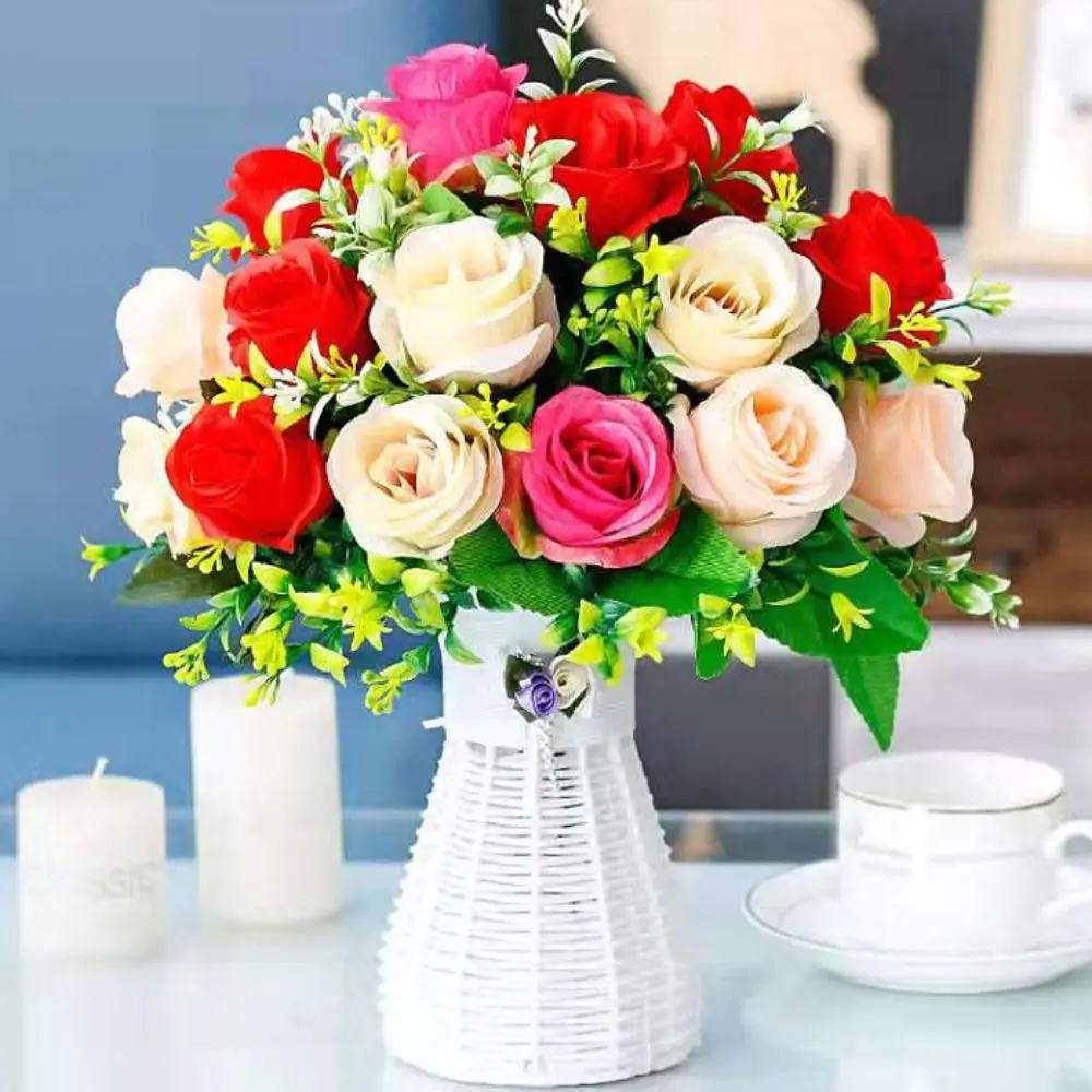 3pcs Party Decor Artificial Rose Bud Bouquet Exquisite Creative Artificial Flowers Simulated Reusable Fake Plants Living Room
3pcs Party Decor Artificial Rose Bud Bouquet Exquisite Creative Artificial Flowers Simulated Reusable Fake Plants Living Room