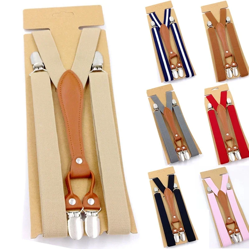 New Fashion Suspenders Men Women Adult Leather Trimmed End Y Back Adjustable Elastic Trouser Braces Strap Belt Wedding Party
New Fashion Suspenders Men Women Adult Leather Trimmed End Y Back Adjustable Elastic Trouser Braces Strap Belt Wedding Party