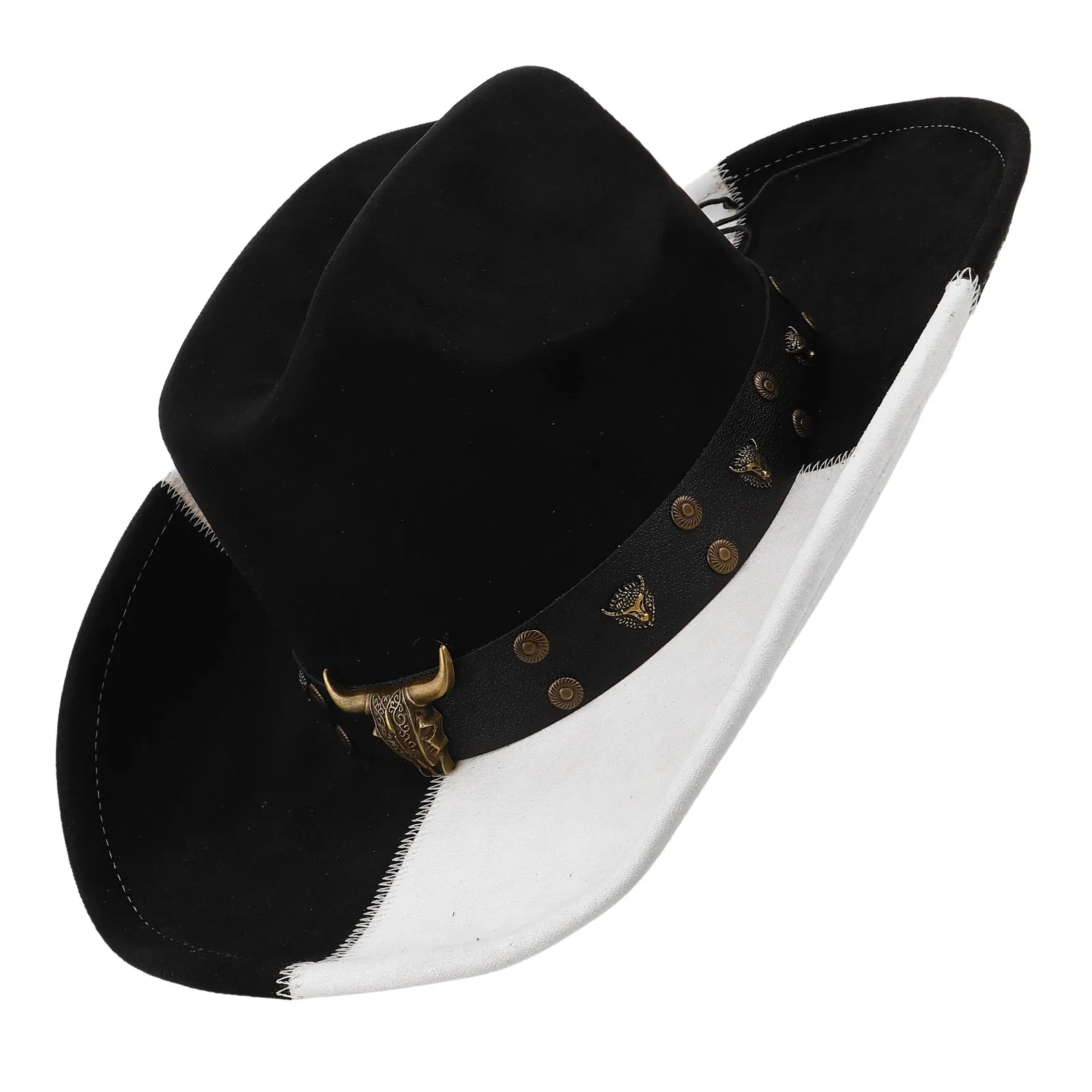 Adjustable Black White Western Cowboy Hat Wide Brim Sunshade Beach Hat Outdoor Travel Vacation Cap Men Women Vacation Cap
Adjustable Black White Western Cowboy Hat Wide Brim Sunshade Beach Hat Outdoor Travel Vacation Cap Men Women Vacation Cap