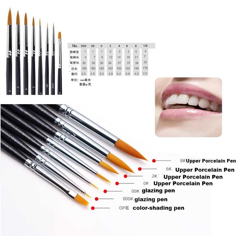 3Pcs/Lot Dental Lab Porcelain Brush Pens Kit Glazing Pens Vitreous Porcelain Pens Dental Laboratory Porcelain Teeth Tools
3Pcs/Lot Dental Lab Porcelain Brush Pens Kit Glazing Pens Vitreous Porcelain Pens Dental Laboratory Porcelain Teeth Tools
