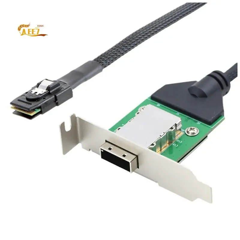 AEE7-внутренний HD Mini SAS Host к SAS HD SFF-8088 гнездо с низким кронштейном для подключения к кабелю-переходнику жесткого диска
AEE7-внутренний HD Mini SAS Host к SAS HD SFF-8088 гнездо с низким кронштейном для подключения к кабелю-переходнику жесткого диска