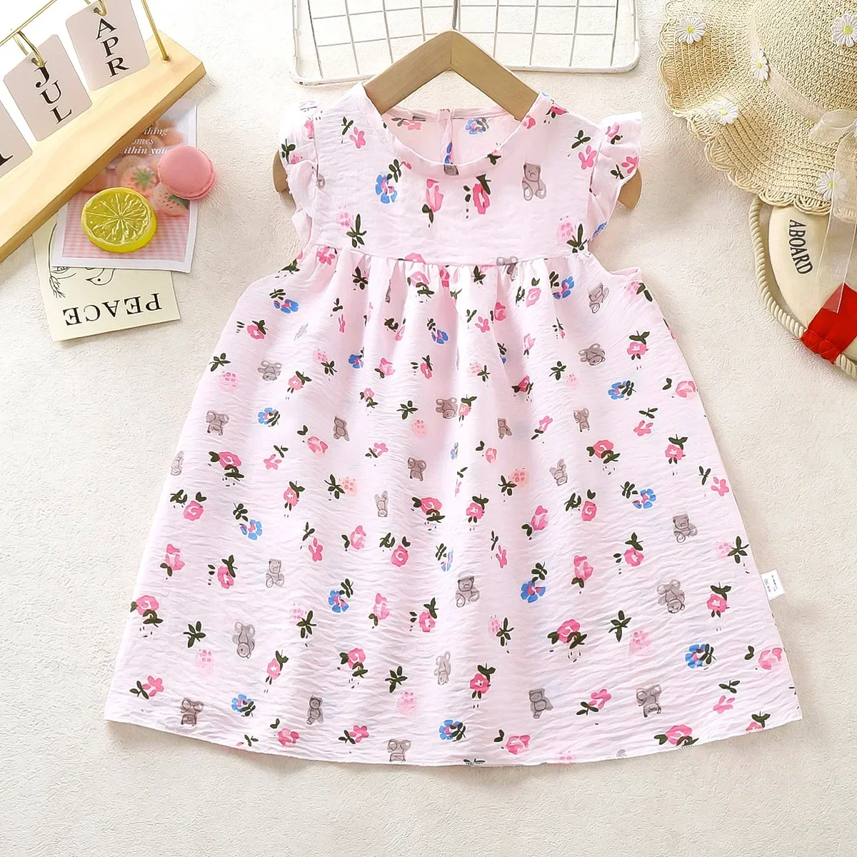 New 2025 Girls Summer Thin Beach Dress Baby Cute Cartoon Flower Print Flutter Sleeve Princess A-line Dresses Sundress Clothing
New 2025 Girls Summer Thin Beach Dress Baby Cute Cartoon Flower Print Flutter Sleeve Princess A-line Dresses Sundress Clothing
