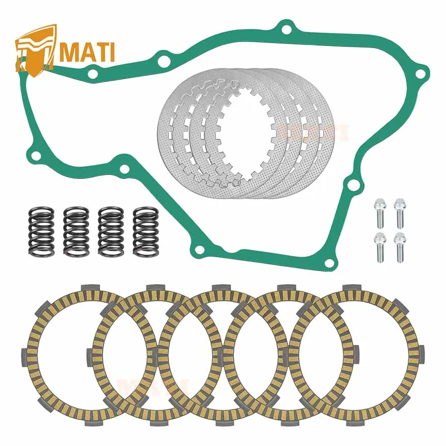 MATI Clutch Friction Steel Plates Kit +Gasket Spring For Honda CR80R CR80RB CR85R CR85RB 1987-2007 22311-KN4-680 22201-MR8-000
MATI Clutch Friction Steel Plates Kit +Gasket Spring For Honda CR80R CR80RB CR85R CR85RB 1987-2007 22311-KN4-680 22201-MR8-000