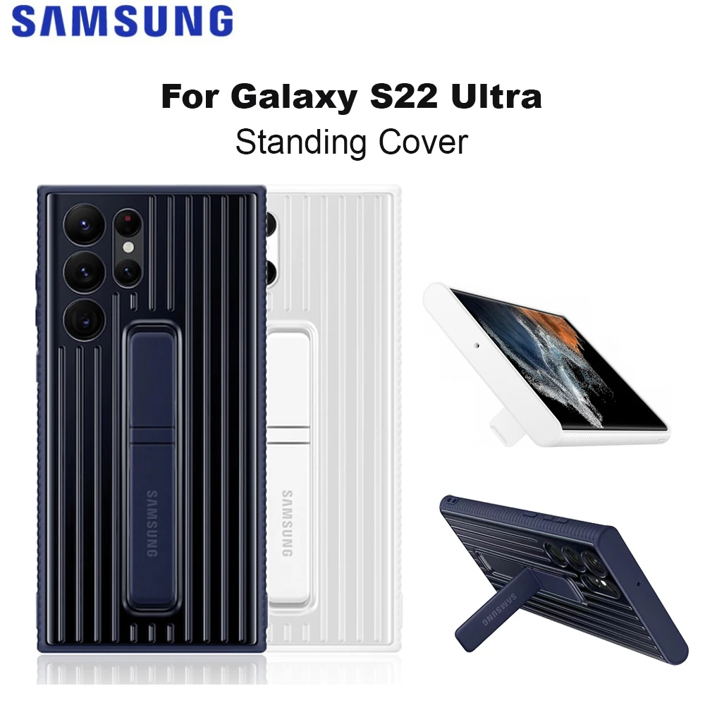 Оригинальный защитный чехол-подставка для Samsung Galaxy S22 Ultra, высококачественный чехол-подставка для телефона.
Оригинальный защитный чехол-подставка для Samsung Galaxy S22 Ultra, высококачественный чехол-подставка для телефона.