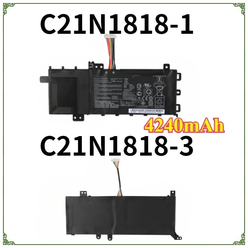 For ASUS Vivobook 15 X509 X515 F512UB X512DA X512 A512JA A512 F512 X412 X712 X515E B21N1818 Replacement Battery C21N1818
For ASUS Vivobook 15 X509 X515 F512UB X512DA X512 A512JA A512 F512 X412 X712 X515E B21N1818 Replacement Battery C21N1818