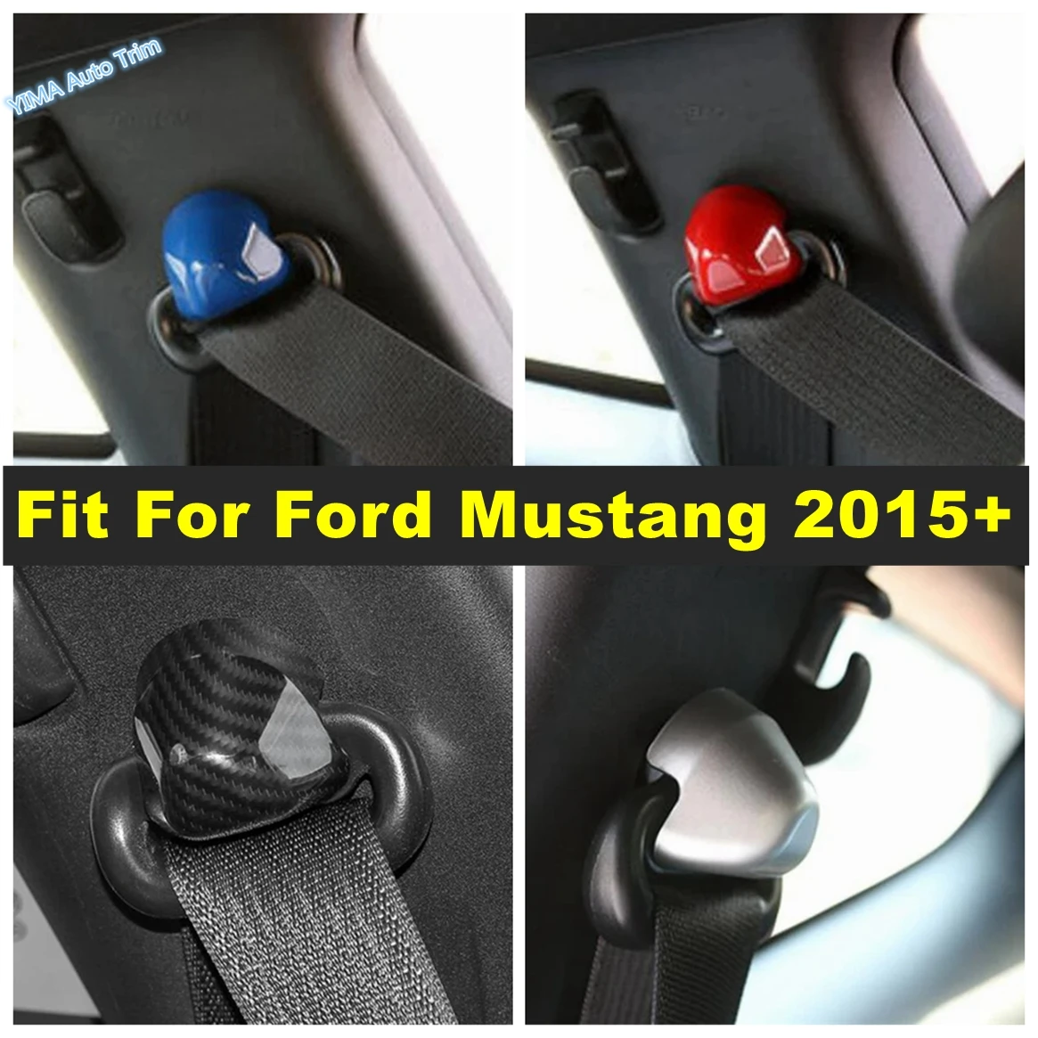 Auto Seat Safety Belt Buckle Protector Cap Decor Cover Trim Fit For Ford Mustang 2015 - 2019 ABS Interior Refit Kit Accessories
Auto Seat Safety Belt Buckle Protector Cap Decor Cover Trim Fit For Ford Mustang 2015 - 2019 ABS Interior Refit Kit Accessories
