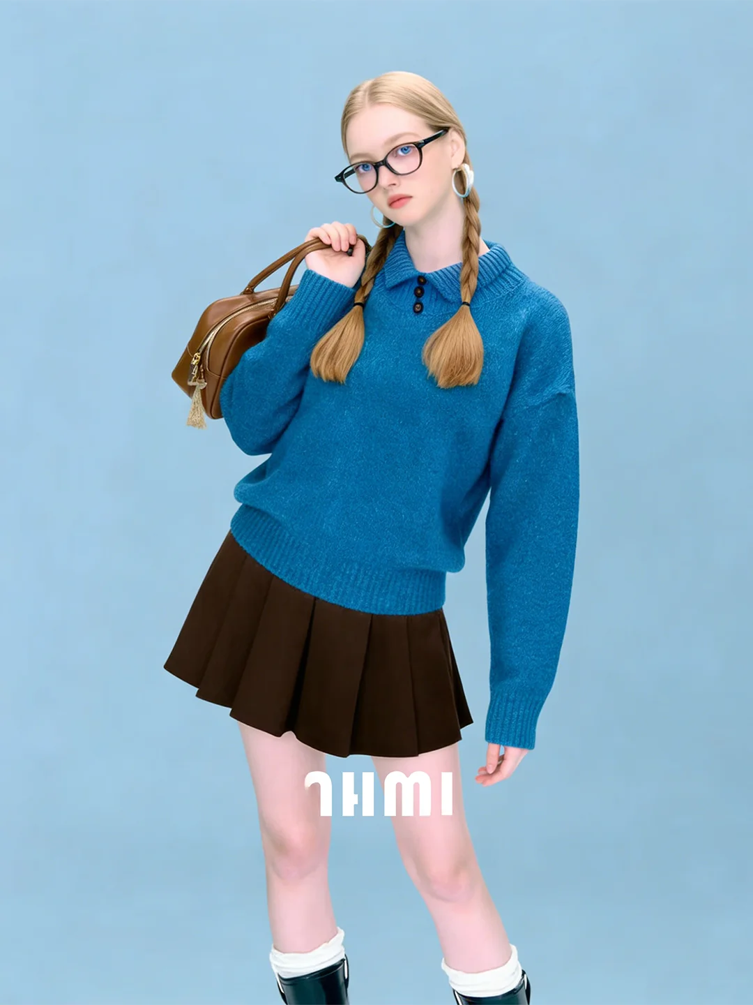 AHMI Vintage Blue Oversized Long Sve Knitted Sweater Autumn Winter New Sle Soft Lazy Feeling Crew Ne Two Piece Set
AHMI Vintage Blue Oversized Long Sve Knitted Sweater Autumn Winter New Sle Soft Lazy Feeling Crew Ne Two Piece Set