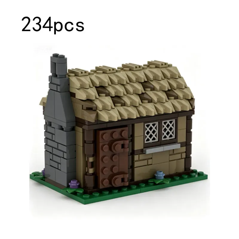 MOC 234PCS Small Particle Building Blocks Medieval Country Hut Building House Farmhouse Scene Toy
MOC 234PCS Small Particle Building Blocks Medieval Country Hut Building House Farmhouse Scene Toy