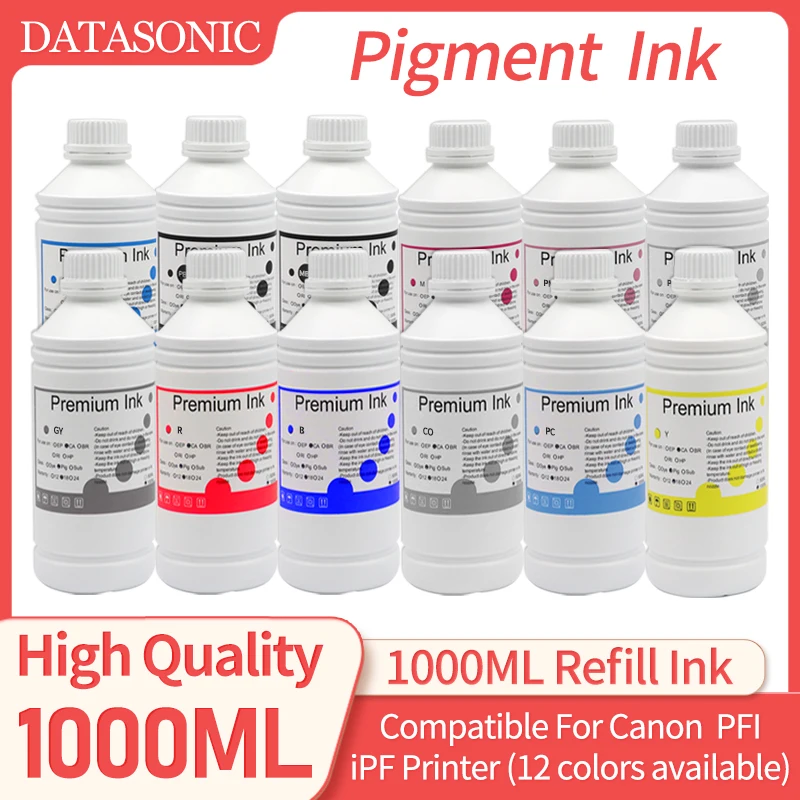 1000ML PFI1700 PFI-1700 Pigment ink compatible for Canon Pro 2000 4000 4000s 6000 6000s pro 2100 4100 6100 Refill pigment ink
1000ML PFI1700 PFI-1700 Pigment ink compatible for Canon Pro 2000 4000 4000s 6000 6000s pro 2100 4100 6100 Refill pigment ink