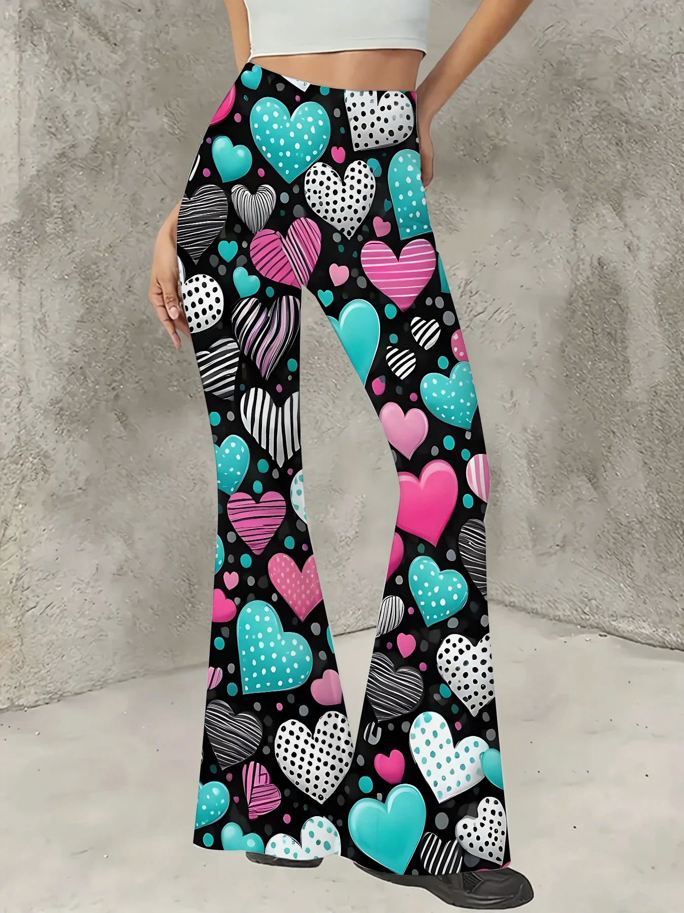 Korean Style Printed Flare Pants Women High Waist Slim Fit Bell Bottom Leggings
Korean Style Printed Flare Pants Women High Waist Slim Fit Bell Bottom Leggings