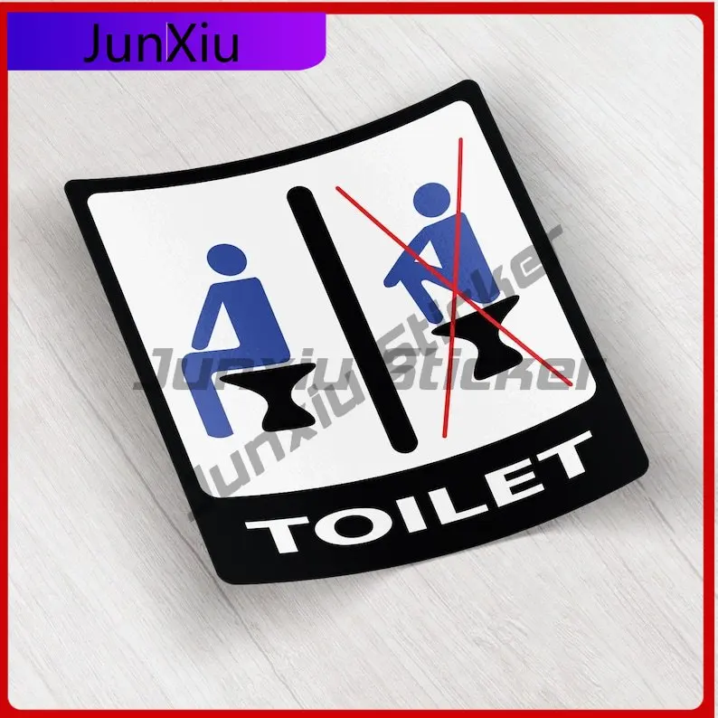 Funny Warning Educative Sign Do Not Sit On The Toilet Vinyl Sticker Exterior Suv Bodywork Motocross Car Bumper Custom Decals Pvc
Funny Warning Educative Sign Do Not Sit On The Toilet Vinyl Sticker Exterior Suv Bodywork Motocross Car Bumper Custom Decals Pvc