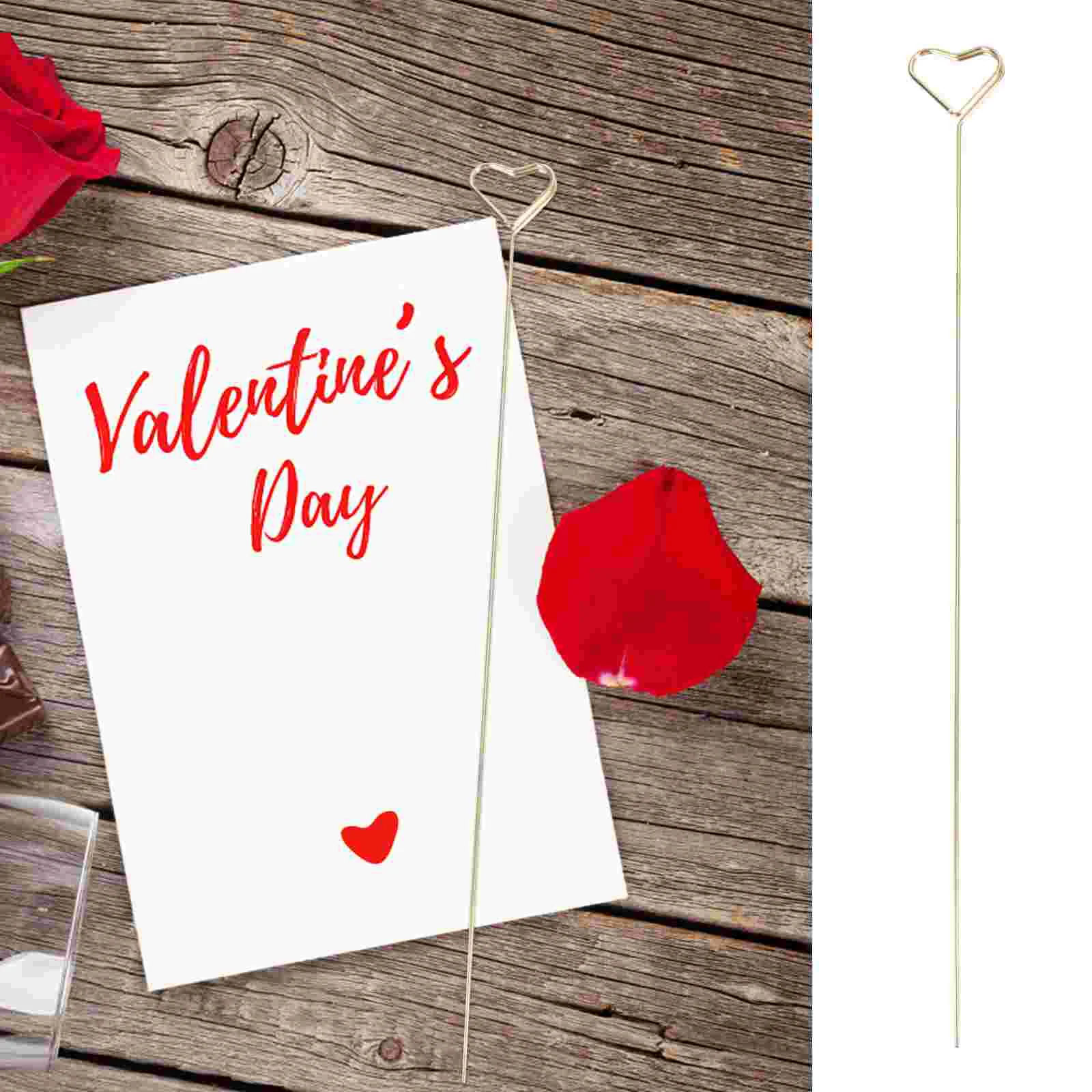10 Pcs Valentine's Day Card Memo Holder Heart Shape Clips Wedding Paper Stand Party Plastic Picture
10 Pcs Valentine's Day Card Memo Holder Heart Shape Clips Wedding Paper Stand Party Plastic Picture