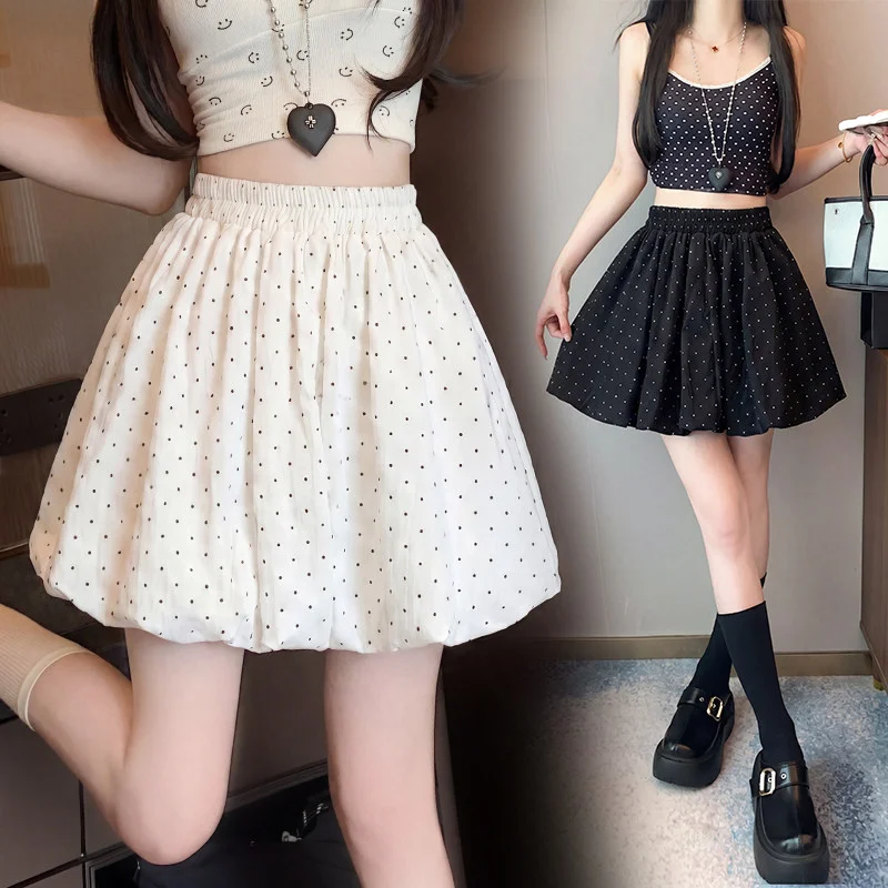 Korean Polka Dot Ruffles Mini Skirts Sweet Women High Waist Pleated Layered A-Line Skirt Y2K Streetwear Loose Short Skirts
Korean Polka Dot Ruffles Mini Skirts Sweet Women High Waist Pleated Layered A-Line Skirt Y2K Streetwear Loose Short Skirts