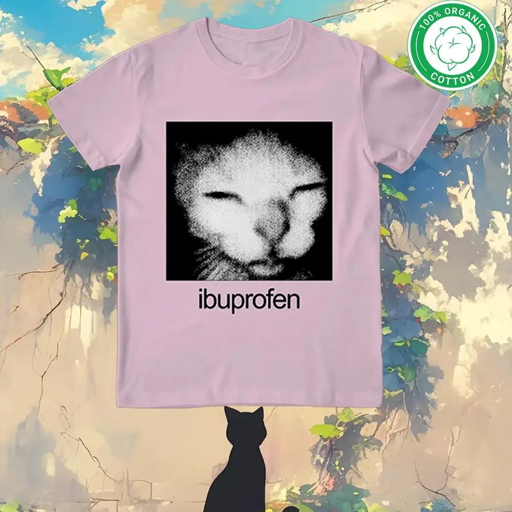 Hot Selling Cat And Ibuprofen Print T-shirt With Fun Cat Pattern Cotton Cat Lovers Must-have Unisex Loose Round Neck T-shirt
Hot Selling Cat And Ibuprofen Print T-shirt With Fun Cat Pattern Cotton Cat Lovers Must-have Unisex Loose Round Neck T-shirt