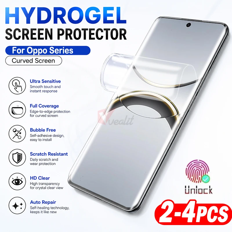 2-4pcs 3D Curved Full Cover HD Hydrogel Film for Oppo Find X8 X6 X5 X3 Pro X7 Ultra Screen Protector for OPPO A1 A2 A3 Pro Film
2-4pcs 3D Curved Full Cover HD Hydrogel Film for Oppo Find X8 X6 X5 X3 Pro X7 Ultra Screen Protector for OPPO A1 A2 A3 Pro Film