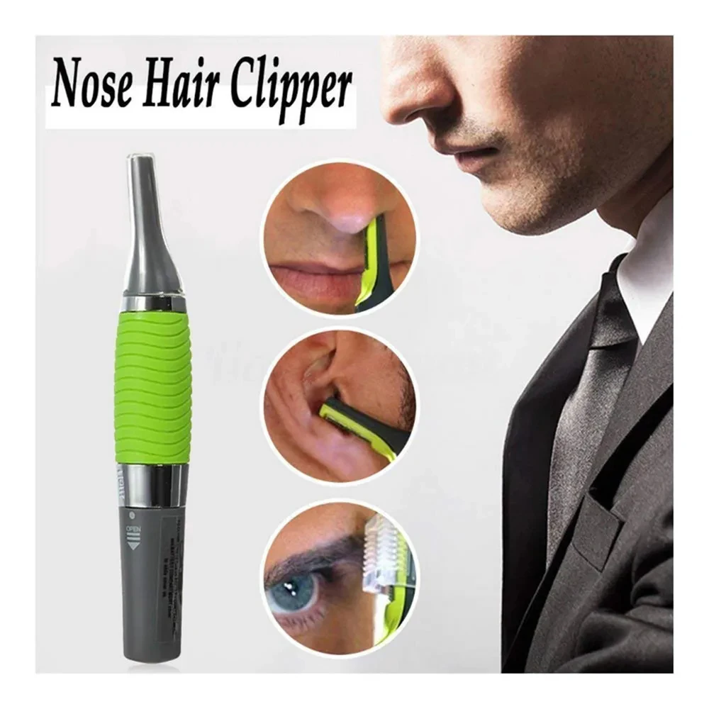 2-in-1 Facial Hair Trimmer, Unisex Nose Hair Trimmer Suitable for nose hair, ear hair, eyebrows, and chin hair - Battery-powered
2-in-1 Facial Hair Trimmer, Unisex Nose Hair Trimmer Suitable for nose hair, ear hair, eyebrows, and chin hair - Battery-powered