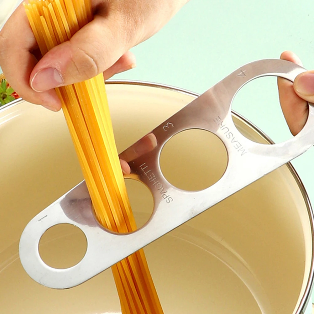 2pcs Stainless Steel Pasta Measuring Ruler Flat Spoon Kitchen Gadgets Cooking Tool for Noodles Spaghetti Scoop Noodle Measure
2pcs Stainless Steel Pasta Measuring Ruler Flat Spoon Kitchen Gadgets Cooking Tool for Noodles Spaghetti Scoop Noodle Measure