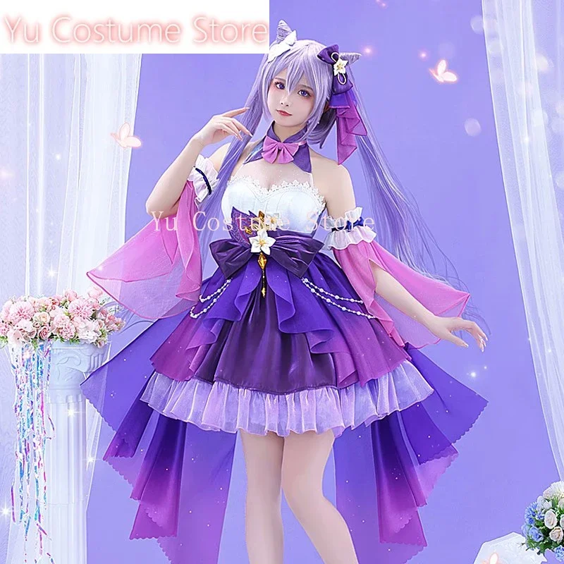 Yu Costume Genshin Impact Keqing Game Suit Elegant Dress Uniform Cosplay Costume Halloween Party Role Play Outfit Women
Yu Costume Genshin Impact Keqing Game Suit Elegant Dress Uniform Cosplay Costume Halloween Party Role Play Outfit Women
