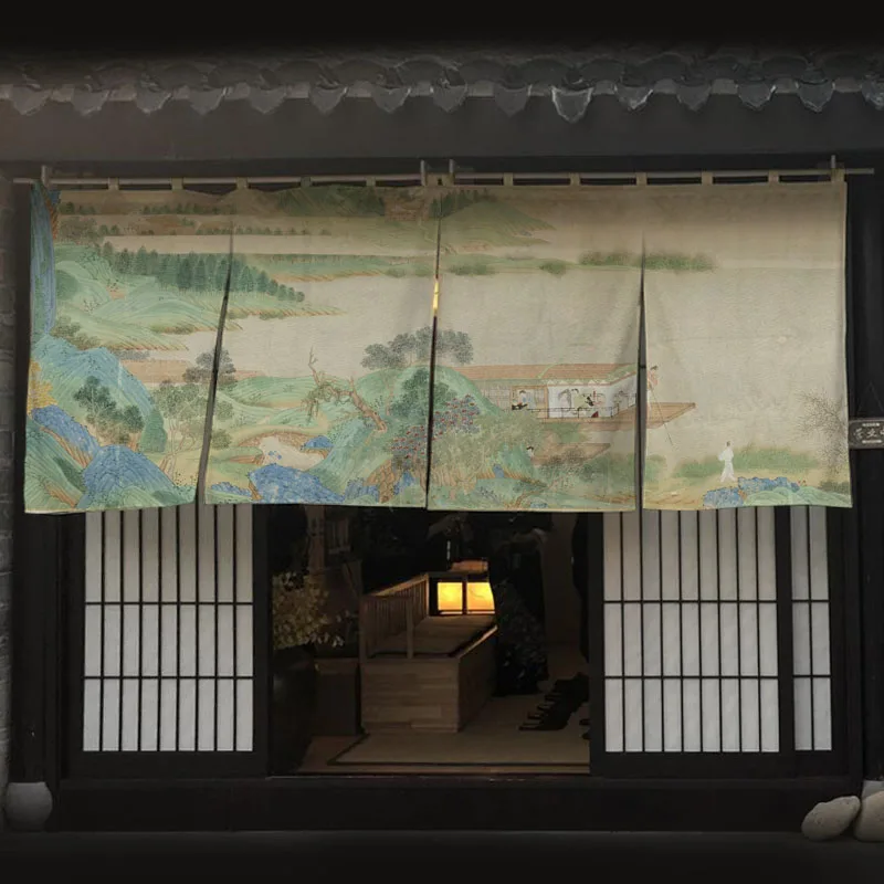 Chinese Homestay Door Curtain Restaurant Signboard Teahouse Partition Short Curtain Kitchen Hanging Curtain Noren Sushi Decor
Chinese Homestay Door Curtain Restaurant Signboard Teahouse Partition Short Curtain Kitchen Hanging Curtain Noren Sushi Decor