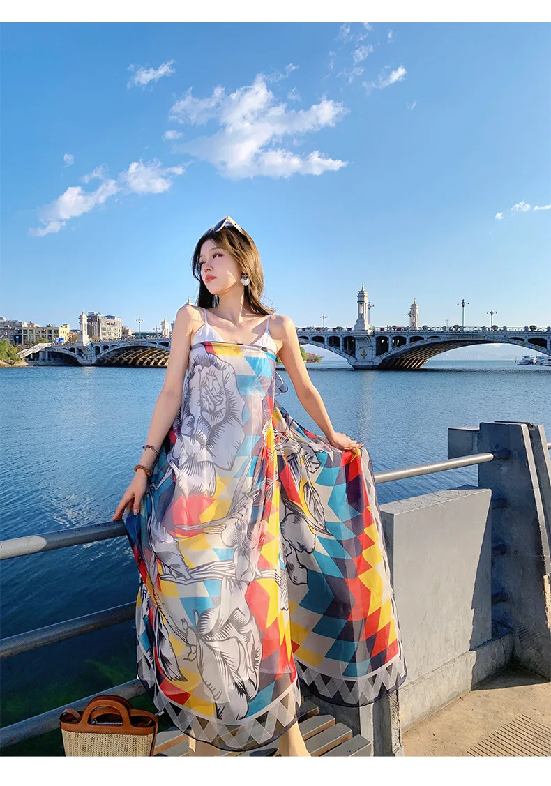 Hot-sale woman beach dress scarf for tourism outfit, shawl outerwear, sun protection, seaside decoration cover-up
Hot-sale woman beach dress scarf for tourism outfit, shawl outerwear, sun protection, seaside decoration cover-up
