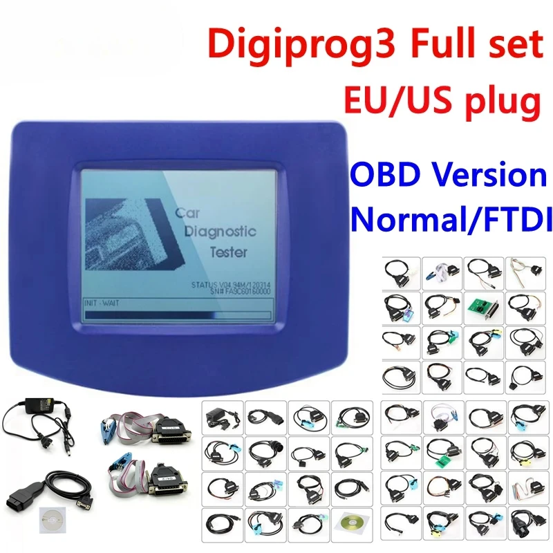 Digiprog3 Полный набор OBD-версии Нормальный/FTDI штекер EU/ES Оригинальный процессор FTDI CHP Digiprog 3 V4.94 DigiprogIII Пробежный инструмент
Digiprog3 Полный набор OBD-версии Нормальный/FTDI штекер EU/ES Оригинальный процессор FTDI CHP Digiprog 3 V4.94 DigiprogIII Пробежный инструмент