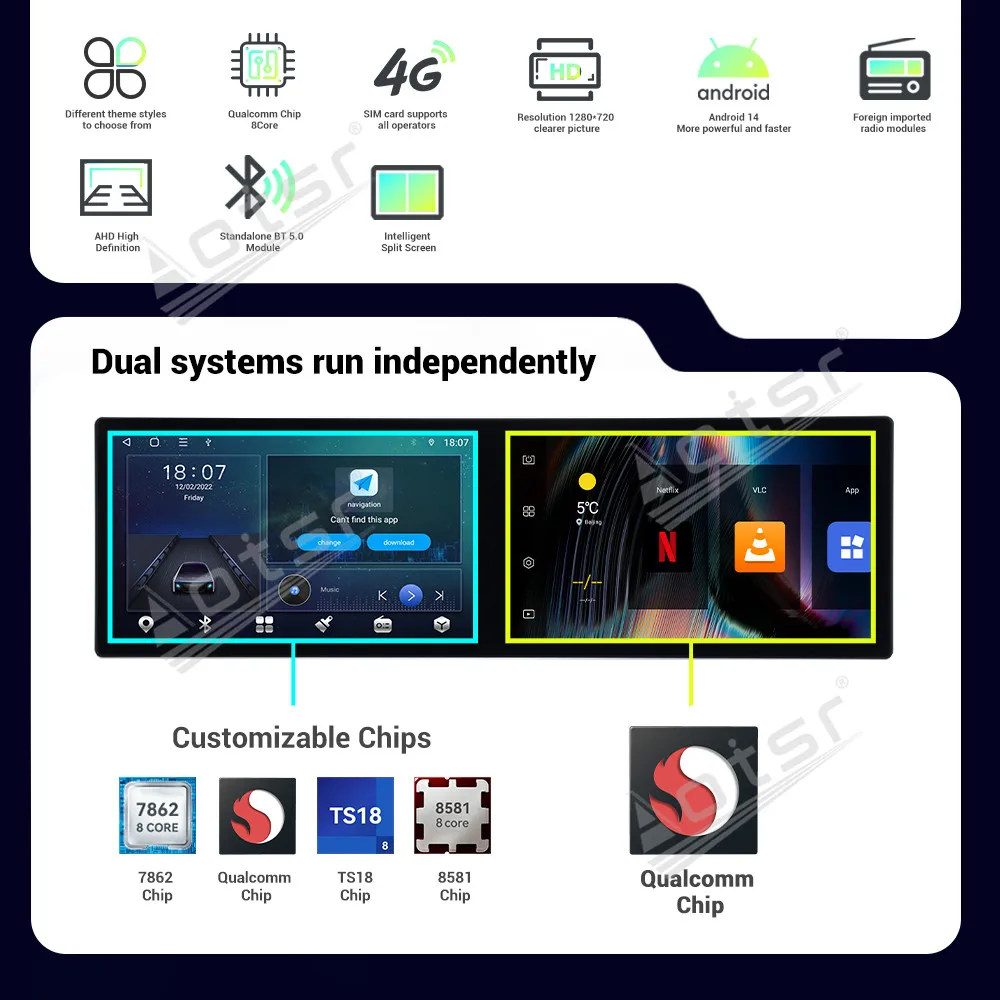 11.5''Carplay Dual Screen Android 13 For Honda Odyssey 2022-2024 Car GPS Navigation Media Player Co-pilot Entertainment HeadUnit
11.5''Carplay Dual Screen Android 13 For Honda Odyssey 2022-2024 Car GPS Navigation Media Player Co-pilot Entertainment HeadUnit