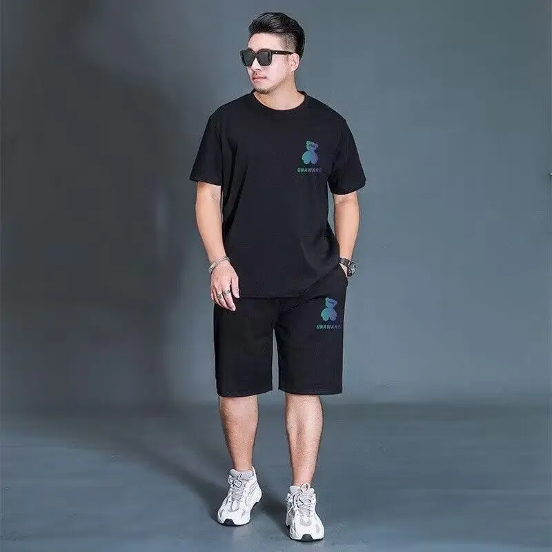 plus Size Men's Summer Ice Silk Loose Fit ort Sve Set Big And Tall orts And Belly Trendy Fat People Suit
plus Size Men's Summer Ice Silk Loose Fit ort Sve Set Big And Tall orts And Belly Trendy Fat People Suit