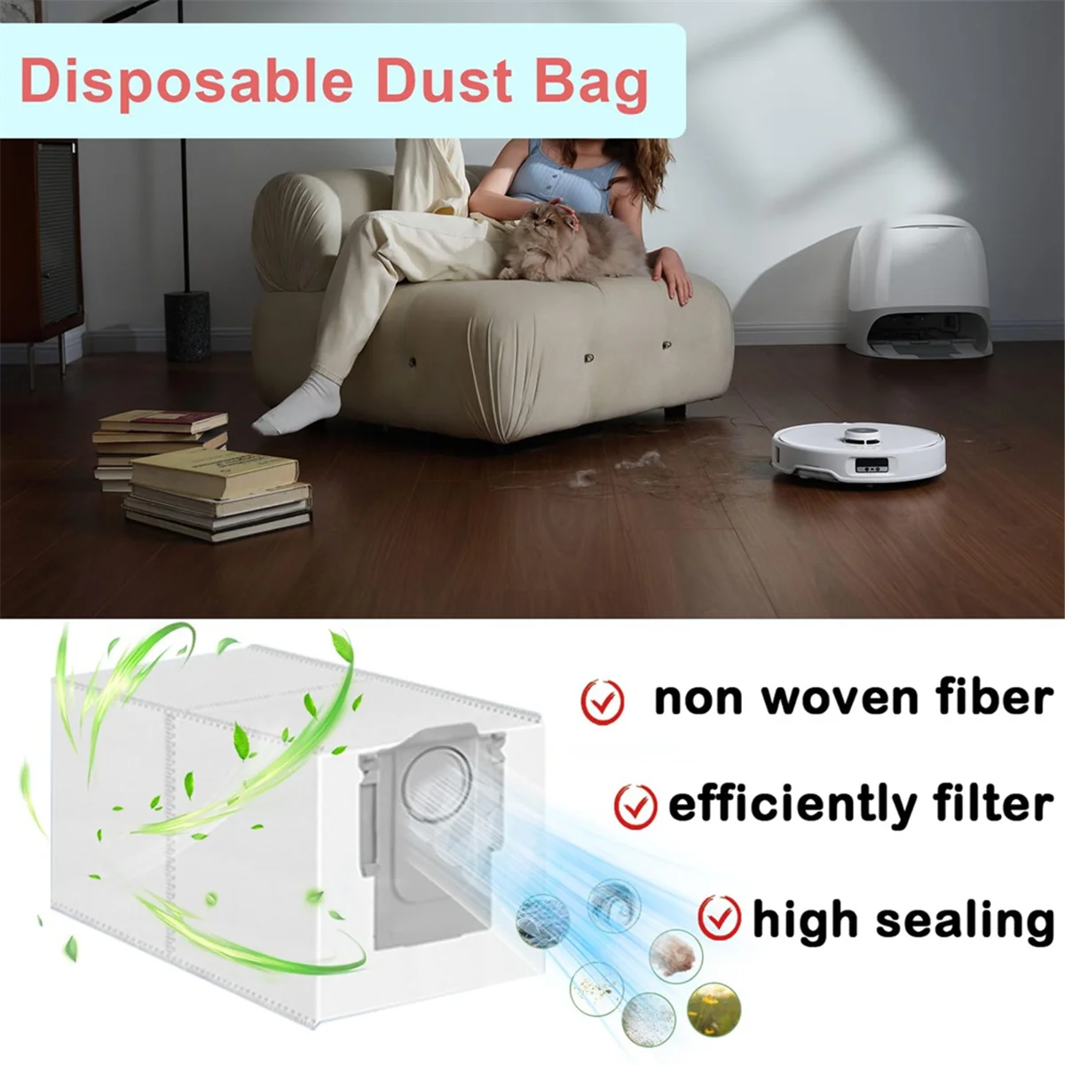 2025+ Accessories for Qrevo Curv, Replacement Part with Main Brush,HEPA Filters,Mop Cloths,Dust Bags,Side Brushes
2025+ Accessories for Qrevo Curv, Replacement Part with Main Brush,HEPA Filters,Mop Cloths,Dust Bags,Side Brushes