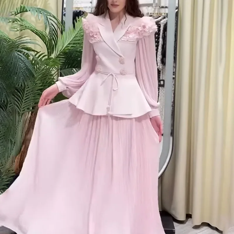 2025 New Fashion Style Wooden Earpiece Patchwork High-end A-Line Skirted Top with Waistband Set for Women skirt set
2025 New Fashion Style Wooden Earpiece Patchwork High-end A-Line Skirted Top with Waistband Set for Women skirt set
