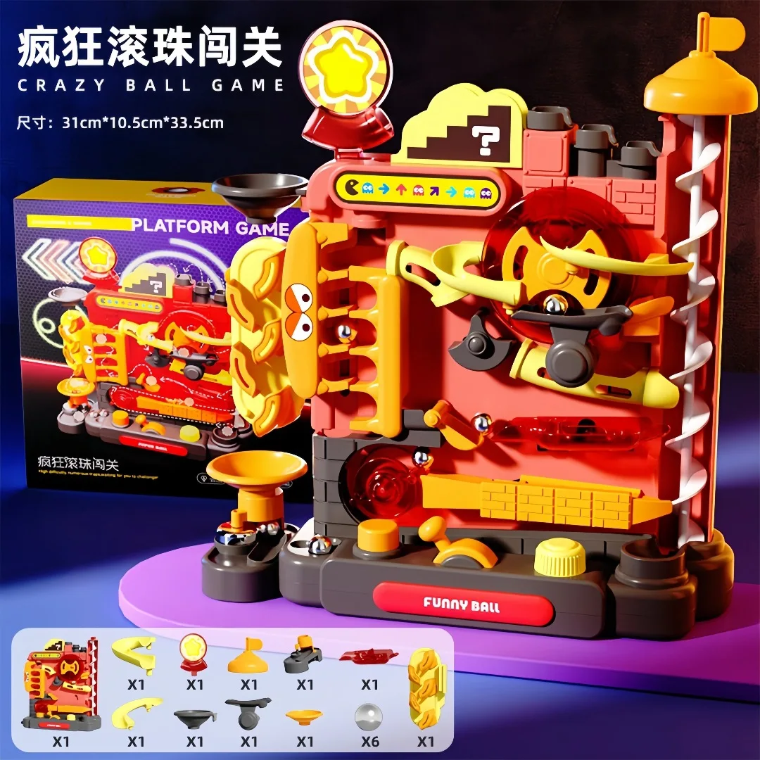 Interactive Crazy Ball Maze Game STEM Learning Toy Mechanical Ball Track Playset Educational Puzzle Gift for Toddlers Kids 3-8 Y
Interactive Crazy Ball Maze Game STEM Learning Toy Mechanical Ball Track Playset Educational Puzzle Gift for Toddlers Kids 3-8 Y