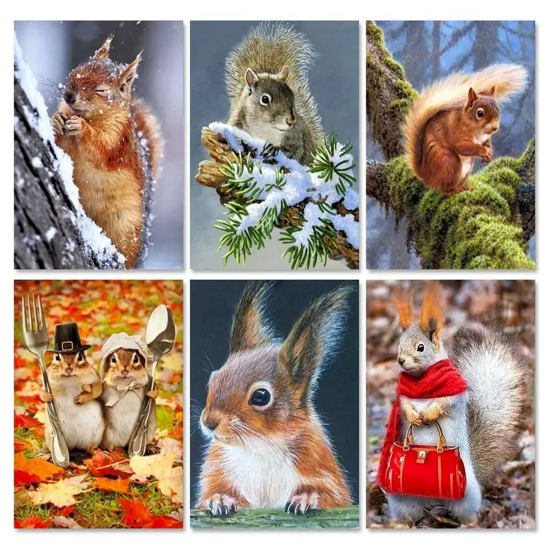 GATYZTORY Frame 5D Diamond Painting Full Round Squirrel Diamond Embroidery Sale Mosaic Handmade Room Decoration
GATYZTORY Frame 5D Diamond Painting Full Round Squirrel Diamond Embroidery Sale Mosaic Handmade Room Decoration