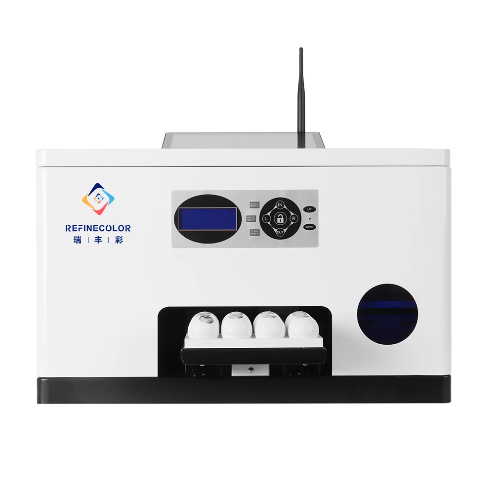 Refinecolor Golf Ball UV Printer Inkjet Printer Epson F1080 Printhead Custom Logo Printing Machine for Golf Ball Pen Acrylic PVC
Refinecolor Golf Ball UV Printer Inkjet Printer Epson F1080 Printhead Custom Logo Printing Machine for Golf Ball Pen Acrylic PVC