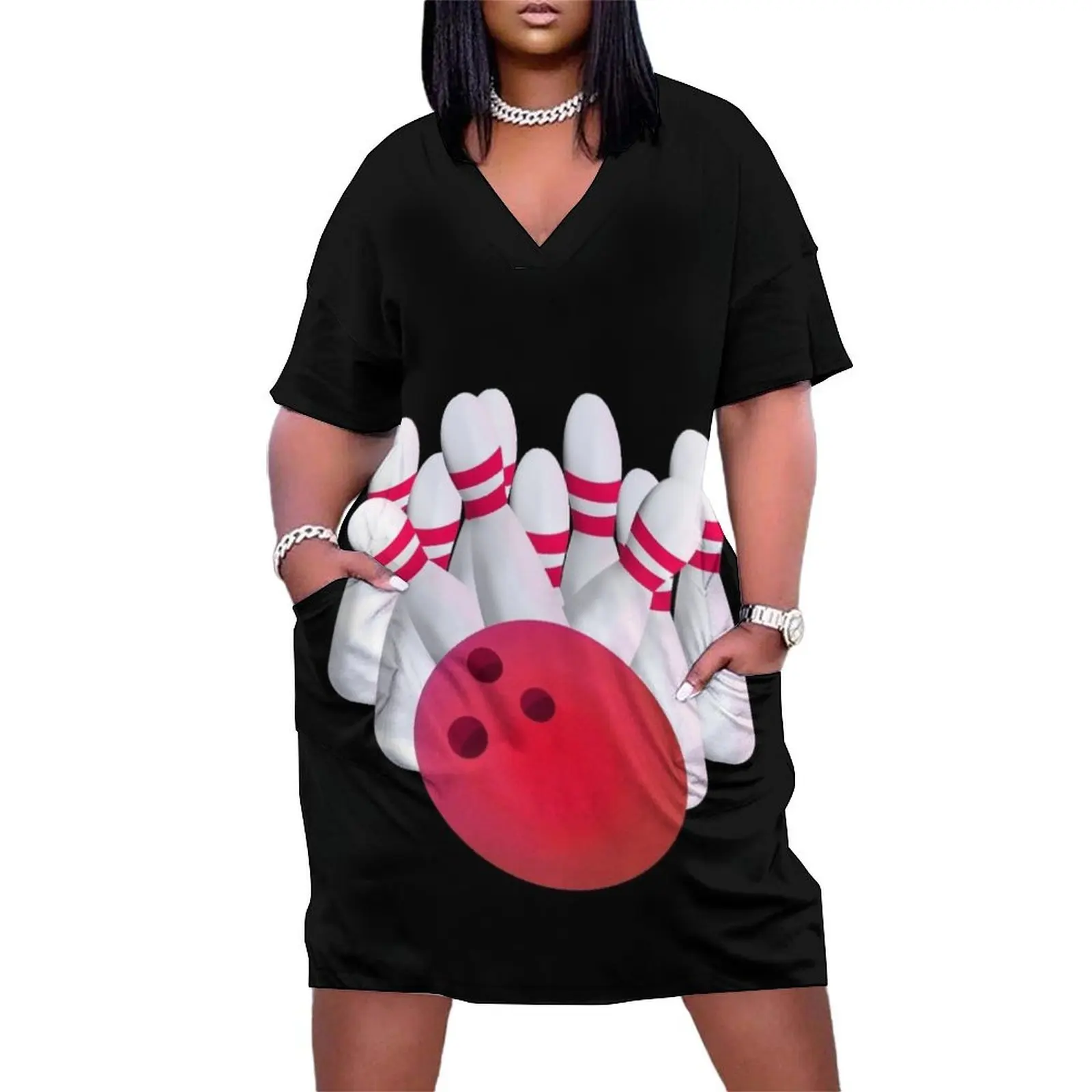 Red Bowling Ball Strike Loose Pocket Dress Elegant gowns evening dress Summer women's clothing Women's evening dress
Red Bowling Ball Strike Loose Pocket Dress Elegant gowns evening dress Summer women's clothing Women's evening dress