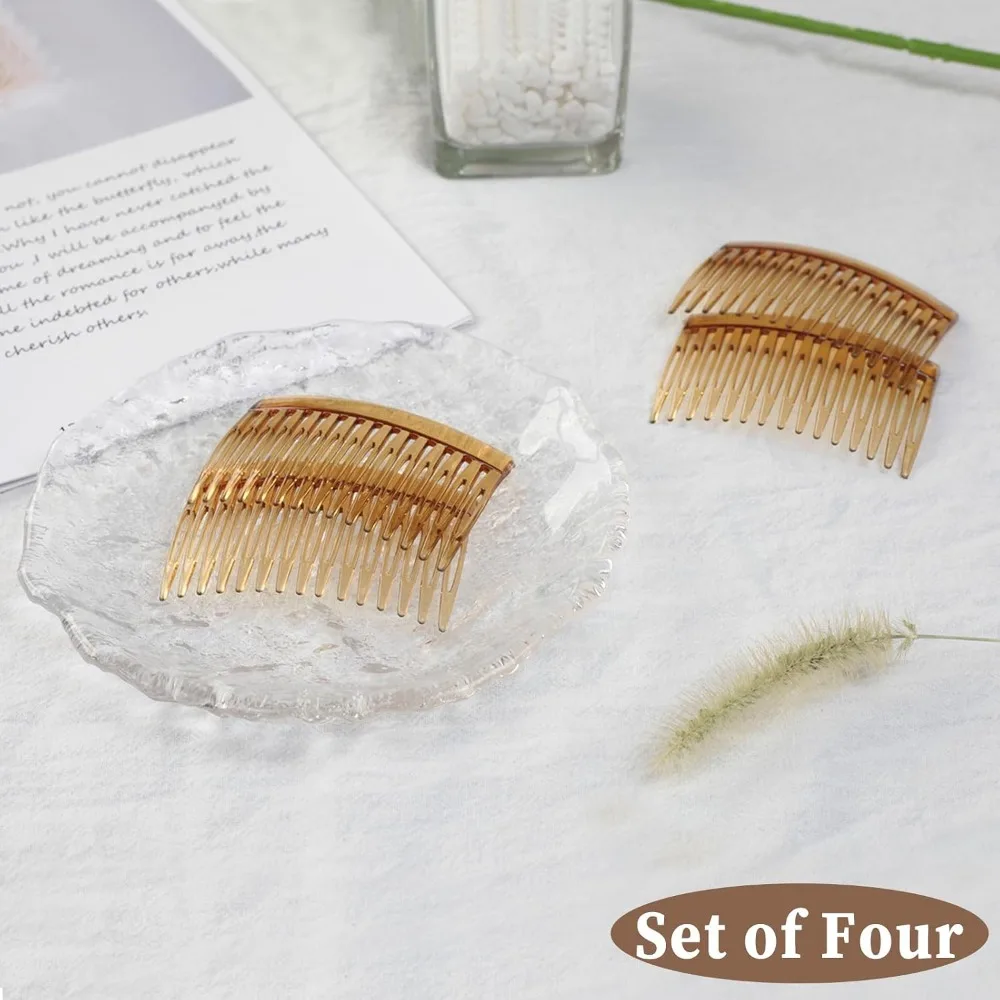 French Twist Hair Comb Set 4PCS Decorative Side Comb Clips Strong Hold Hair Accessories for Updo Styling Bun Chignon Perfect for Any Occasion Women
French Twist Hair Comb Set 4PCS Decorative Side Comb Clips Strong Hold Hair Accessories for Updo Styling Bun Chignon Perfect for Any Occasion Women