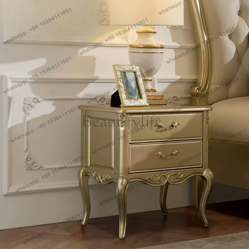Light French solid wood bedside table, large bedroom bedside storage cabinet, light luxury and high-end
Light French solid wood bedside table, large bedroom bedside storage cabinet, light luxury and high-end