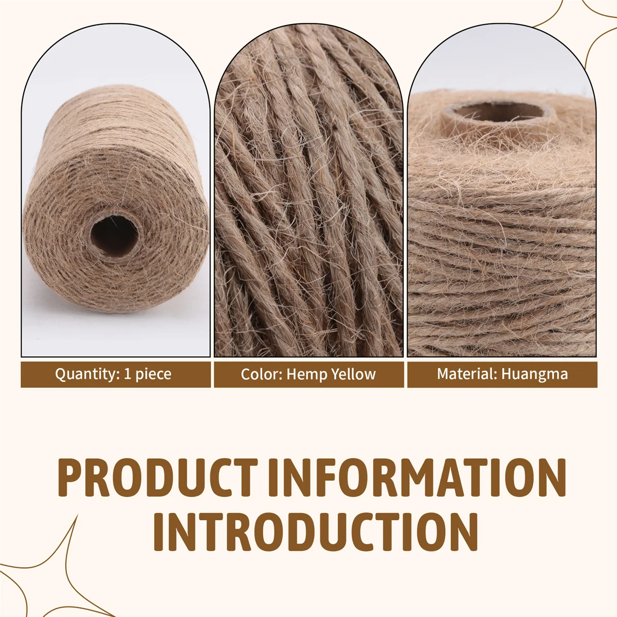 A95U 200M/ Roll 2mm Jute Twine Natural Thick Brown Twine for Home Gardening Plant Picture Hanger Industrial Packing String 
A95U 200M/ Roll 2mm Jute Twine Natural Thick Brown Twine for Home Gardening Plant Picture Hanger Industrial Packing String