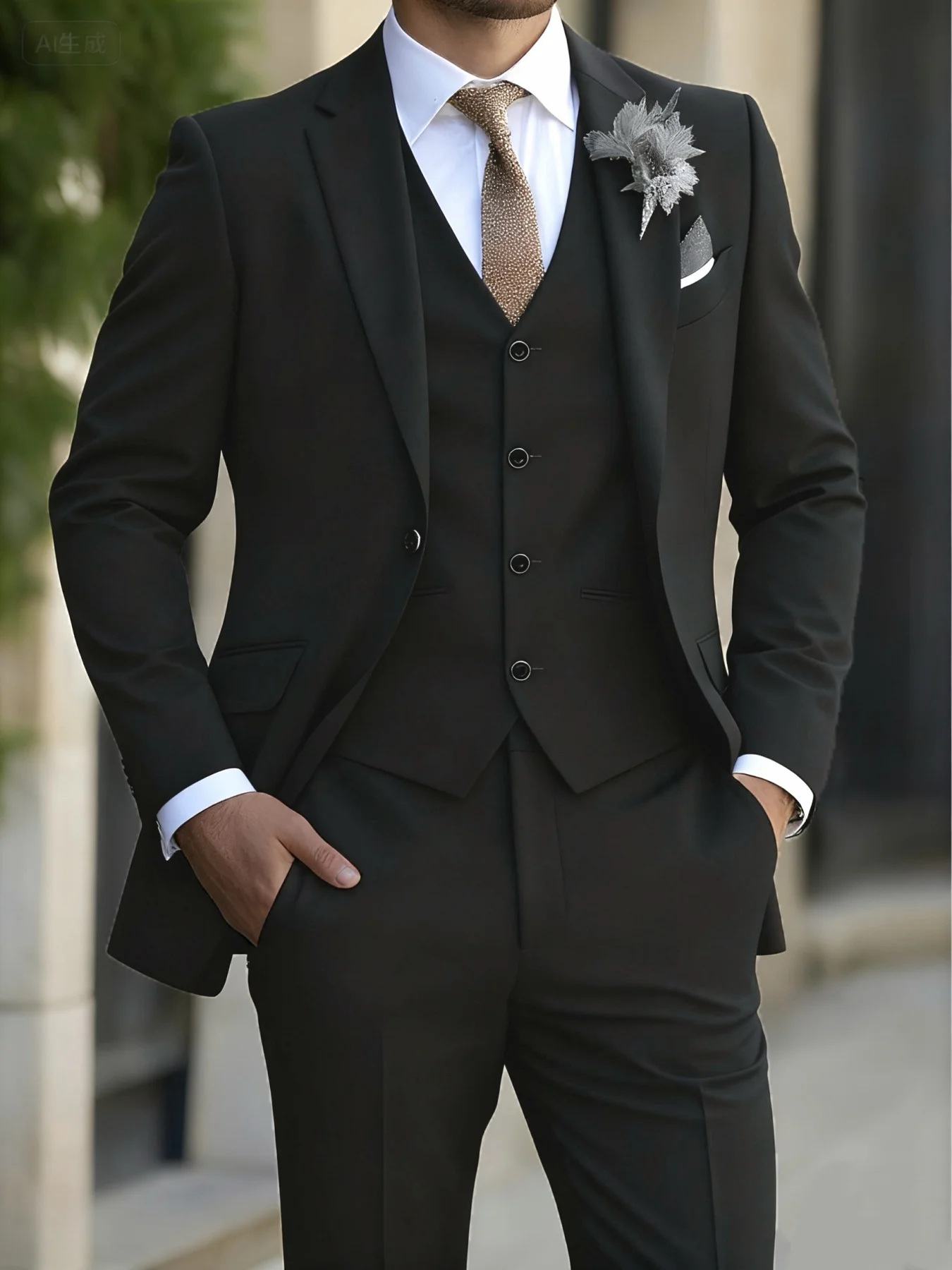Men'S 3pcs Suit Set, Work Uniform, Holiday Gift, Business, Halloween, Large Suit, Suit Pants, Wedding Dress, Vest
Men'S 3pcs Suit Set, Work Uniform, Holiday Gift, Business, Halloween, Large Suit, Suit Pants, Wedding Dress, Vest