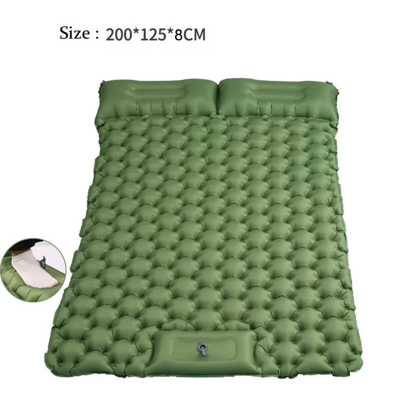 200x125x8cm Double Camping Pads Beach Blanket Waterproof Air Mat Pump Built-In Air Bed Hiking Ultralight Tourist Seat Mattress 
200x125x8cm Double Camping Pads Beach Blanket Waterproof Air Mat Pump Built-In Air Bed Hiking Ultralight Tourist Seat Mattress