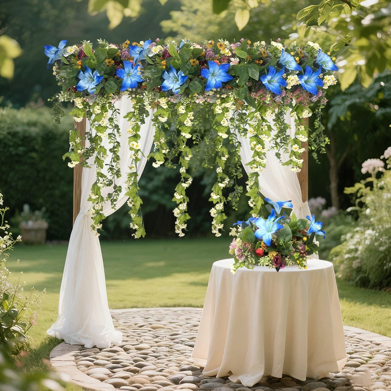 Искусственный цветочный стол, цветочная композиция, цветочный ряд, свадебная сцена, помолвка, день рождения, банкет, цветочный ряд, декоративные цветы
Искусственный цветочный стол, цветочная композиция, цветочный ряд, свадебная сцена, помолвка, день рождения, банкет, цветочный ряд, декоративные цветы