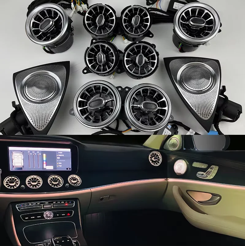 Ambient Light for Mercedes Benz S-Class W222 Car Dashboard Console AC Condition Air Vent Outlet Turbine Trim Front Rear LED Lamp
Ambient Light for Mercedes Benz S-Class W222 Car Dashboard Console AC Condition Air Vent Outlet Turbine Trim Front Rear LED Lamp