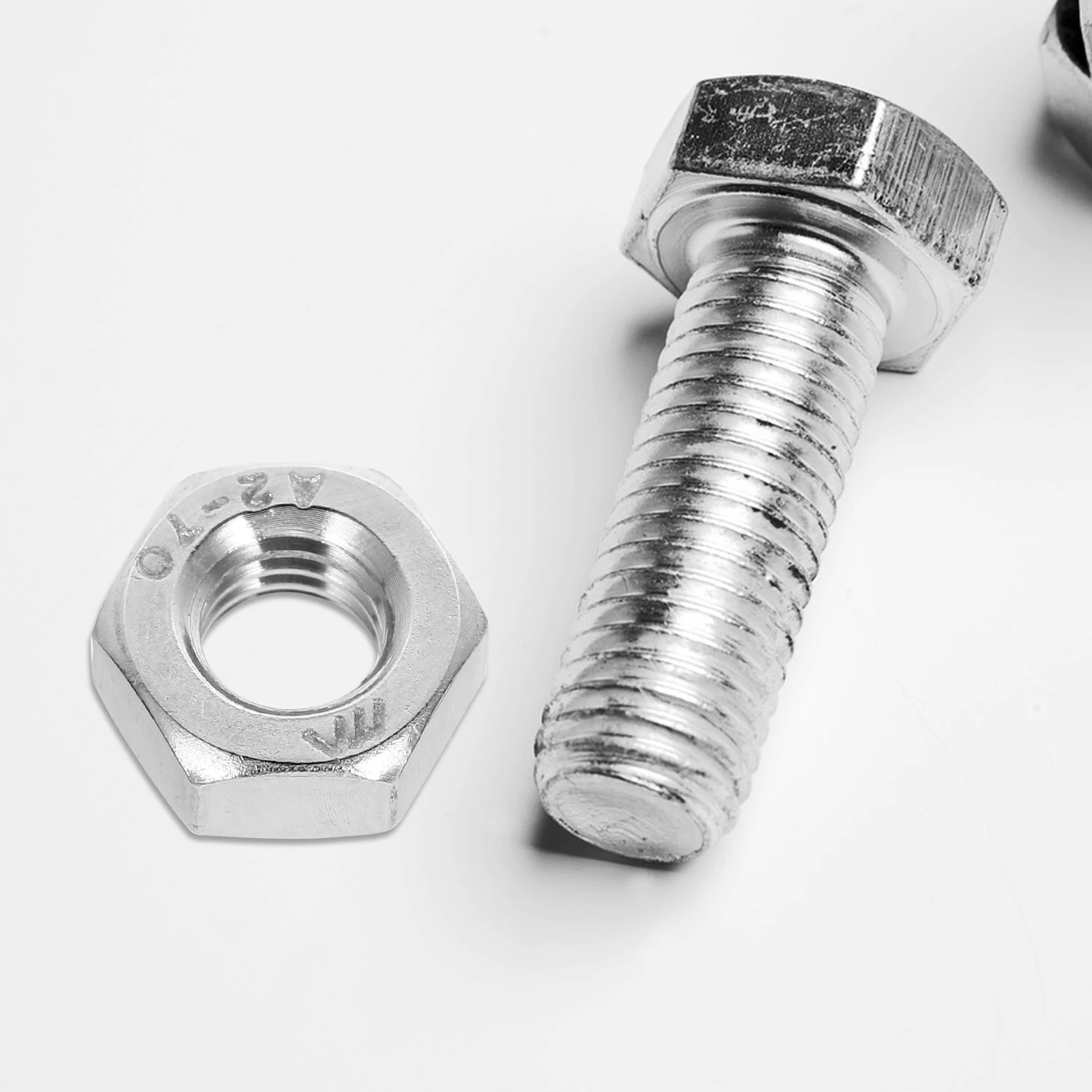 180 Pcs Stainless Steel Nut Fasteners Locking Nuts Screw Hardware and Bolt Silver Bolts Kit
180 Pcs Stainless Steel Nut Fasteners Locking Nuts Screw Hardware and Bolt Silver Bolts Kit