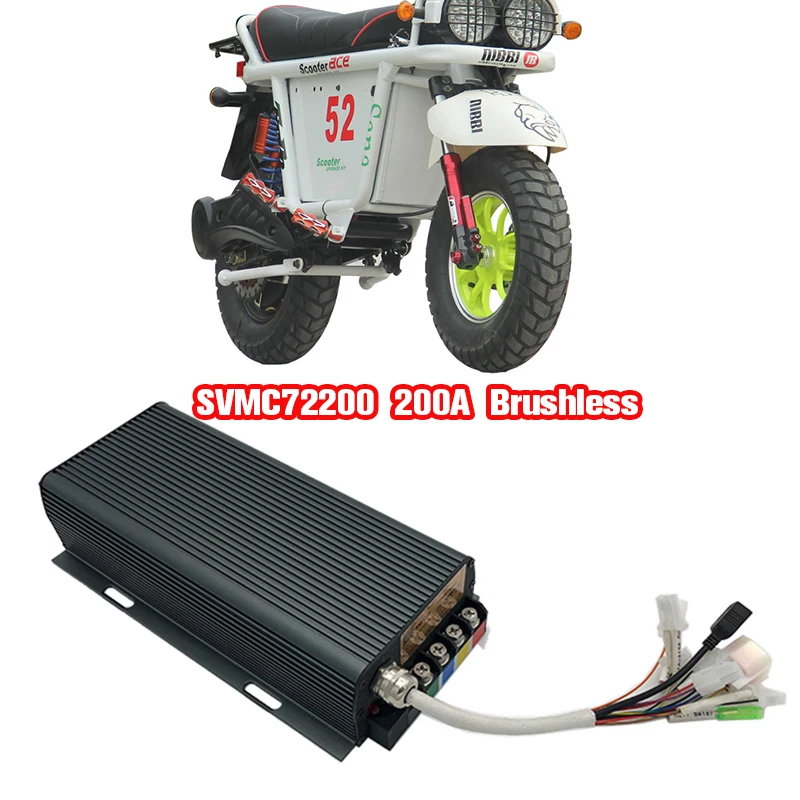 MQ Powerful SVMC72200 200A Brushless DC Programmable Controller for 4-5KW Motor
MQ Powerful SVMC72200 200A Brushless DC Programmable Controller for 4-5KW Motor