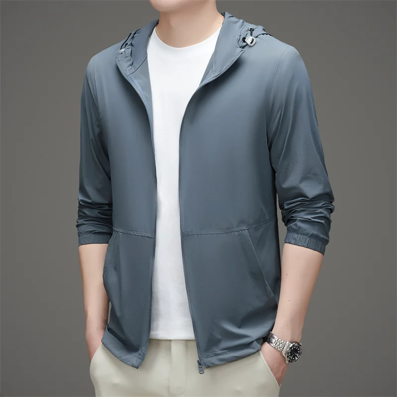Men Lightweight Sun Protection Hooded Jacket UPF50+ Breathable Stretch Anti-Pilling Outdoor Coat Summer Quick-Dry Outerwear
Men Lightweight Sun Protection Hooded Jacket UPF50+ Breathable Stretch Anti-Pilling Outdoor Coat Summer Quick-Dry Outerwear