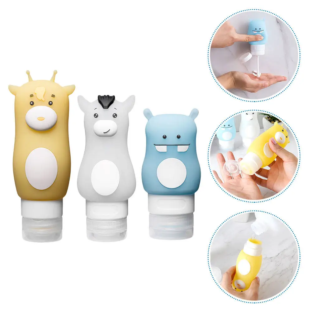 Refillable Silicone Bottles Cartoon Travel Makeup Holder Lotion Subpackaging Emulsion Shampoo Dispensers Portable
Refillable Silicone Bottles Cartoon Travel Makeup Holder Lotion Subpackaging Emulsion Shampoo Dispensers Portable