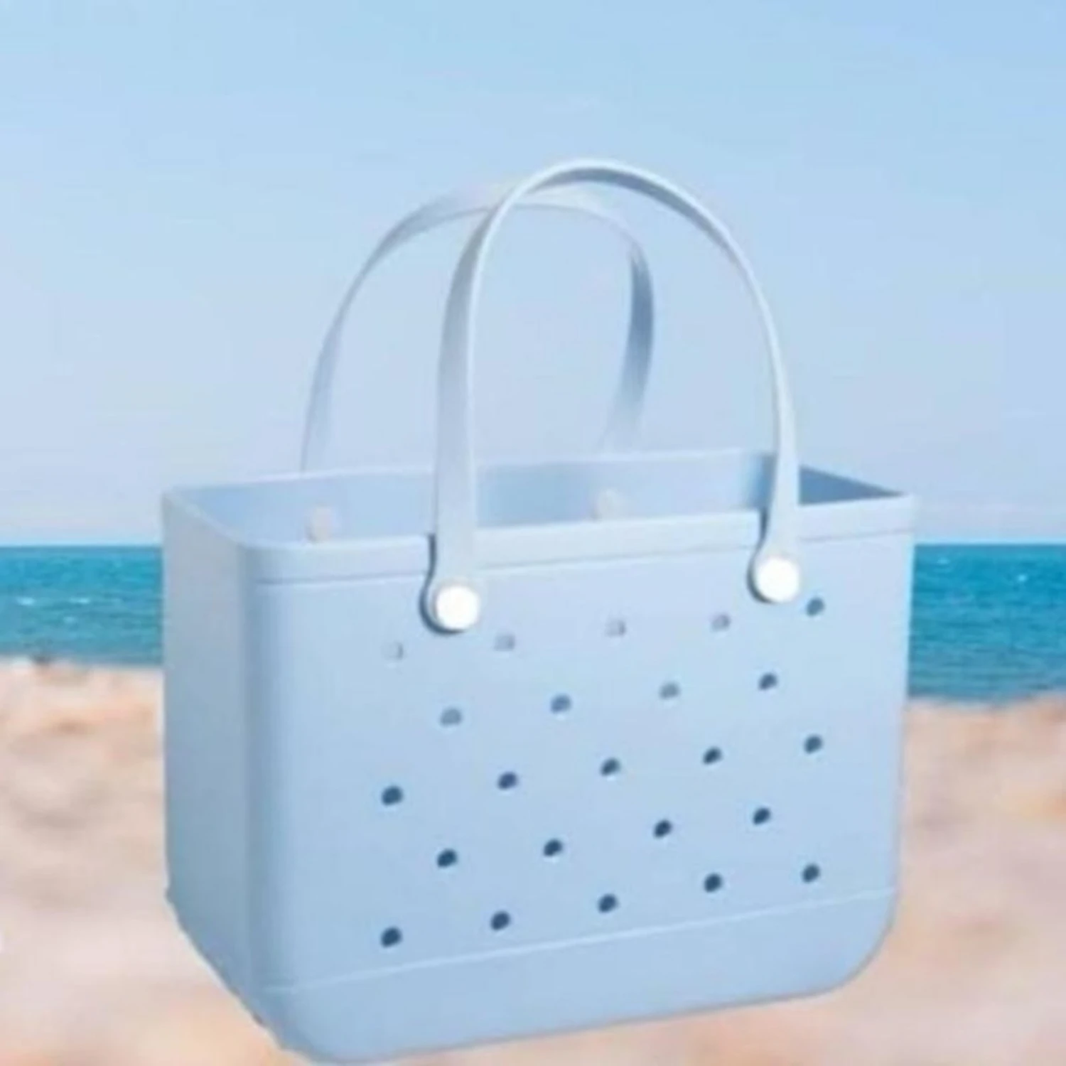 Silicone Beach Tote Bag, Pool With Durable Handles, Versatile Travel Portable For Beach, Boat, Pool, Available In Mult
Silicone Beach Tote Bag, Pool With Durable Handles, Versatile Travel Portable For Beach, Boat, Pool, Available In Mult