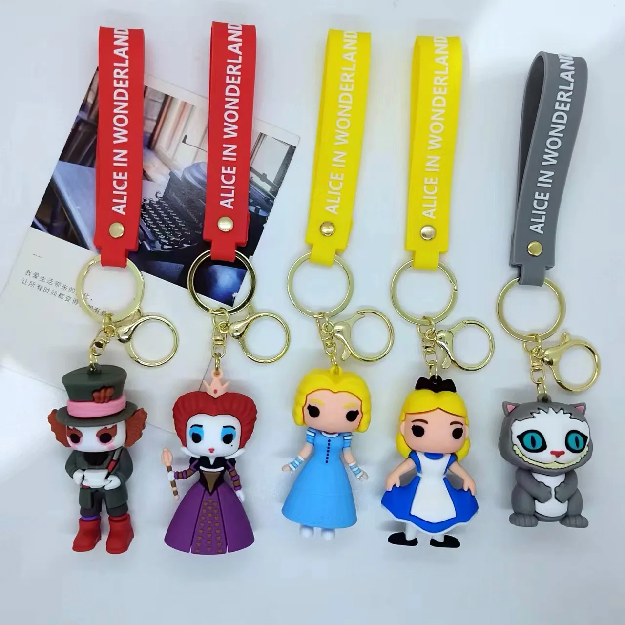 New Creative Cartoon Alice's Adventures in Wonderland Keychain Bag Car Keychain Wholesale Kawaii Cute Personalized Gifts Y2k
New Creative Cartoon Alice's Adventures in Wonderland Keychain Bag Car Keychain Wholesale Kawaii Cute Personalized Gifts Y2k