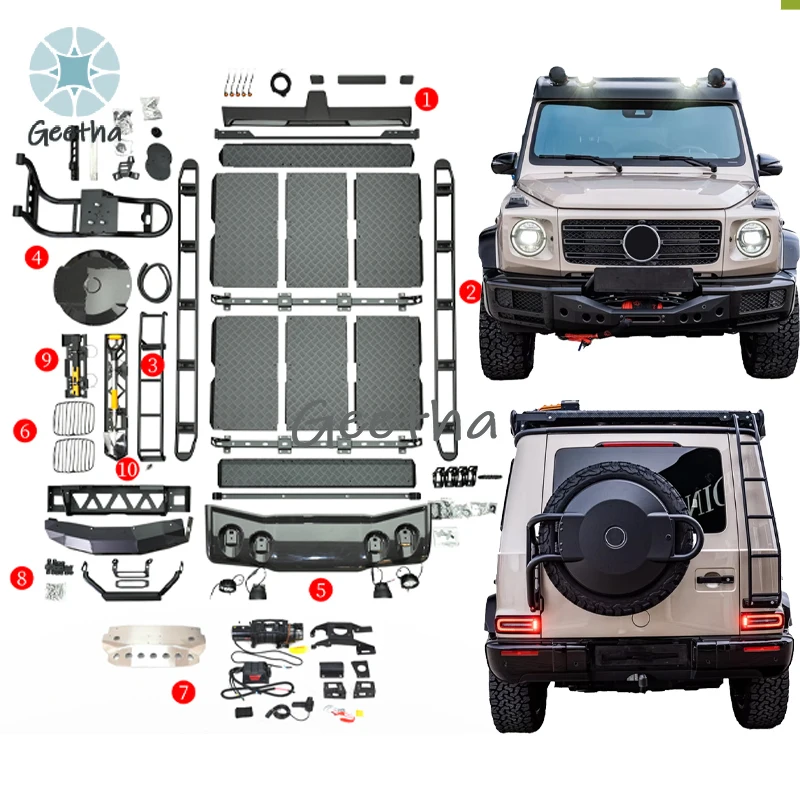 For 2019-2024 Professional OFF Road Edition Set G Class W463A G63 G500 G400D G350D New Auto Body Systems Road Winch Roof Rack Bu
For 2019-2024 Professional OFF Road Edition Set G Class W463A G63 G500 G400D G350D New Auto Body Systems Road Winch Roof Rack Bu