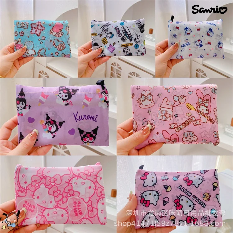 Sanrio HelloKitty Bag Cartoon Action Anime Figure Kuromi Mymelody LittleTwinStar Environment Protection Handbag Folding Storage
Sanrio HelloKitty Bag Cartoon Action Anime Figure Kuromi Mymelody LittleTwinStar Environment Protection Handbag Folding Storage
